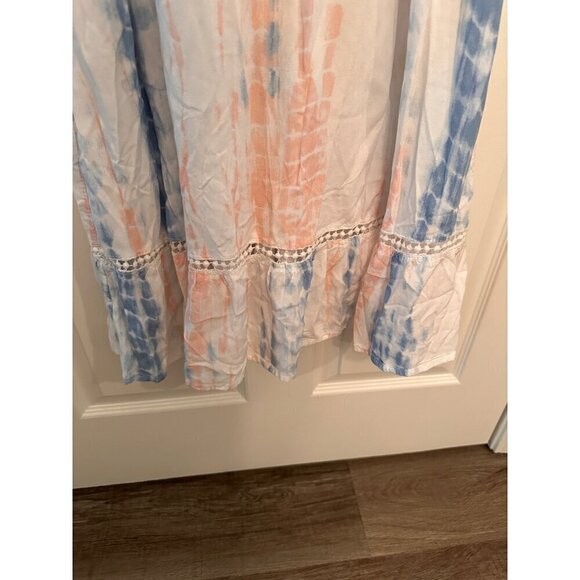 Tie Dye Ruffle Maxi Dress Size Small - Picture 3 of 7